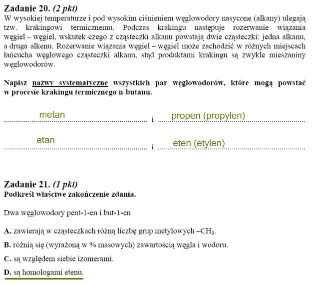 Matura 2010: Rozwiązania z chemii - poziom podstawowy /