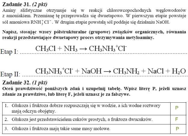 Matura 2010: Rozwiązania z chemii - poziom podstawowy /