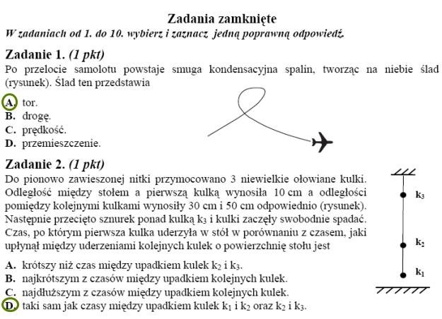 Matura 2010: Rozwiązania z fizyki - poziom podstawowy /