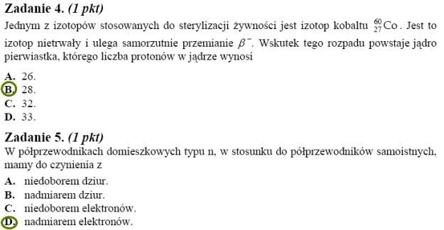 Matura 2010: Rozwiązania z fizyki - poziom podstawowy /