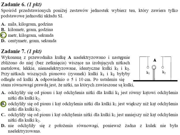 Matura 2010: Rozwiązania z fizyki - poziom podstawowy /