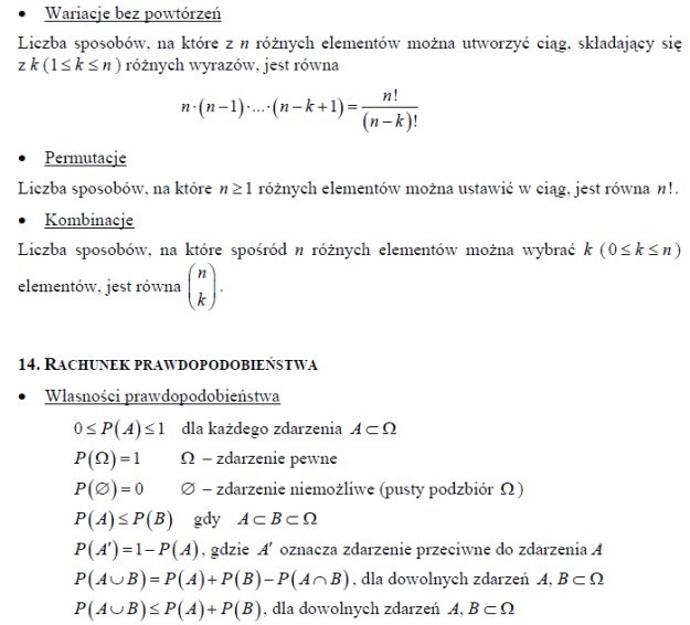 Przydatne wzory matematyczne (część II) /