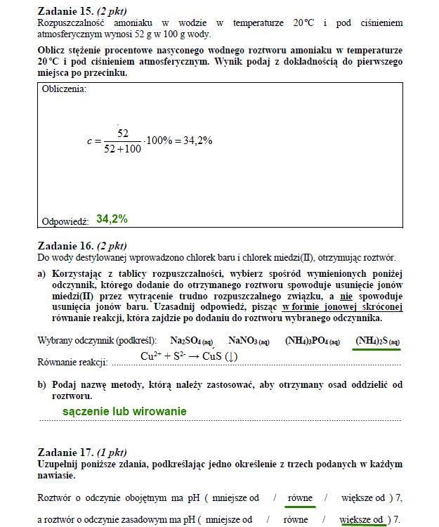 Matura 2012: Arkusze i rozwiązania z chemii - poziom podstawowy /