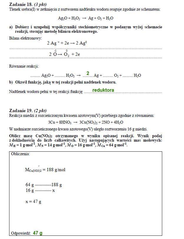 Matura 2012: Arkusze i rozwiązania z chemii - poziom podstawowy /