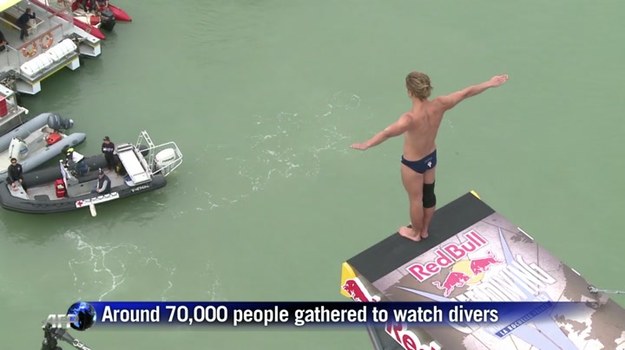 To jeden z najbardziej ryzykownych konkursów sportowych na świecie, który w tym roku odbywał się w La Rochelle we Francji. Ich uczestnicy skaczą do wody z zawrotnej wysokości 27 metrów. Tutaj nawet najmniejszy techniczny błąd grozi kalectwem...