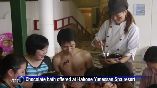 Oto najsłodszy ośrodek spa w Japonii. Każdy, kto przyjedzie do Hakone może skorzystać z kąpieli w czekoladzie. 