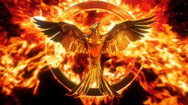 Katniss Everdeen niechętnie staje się symbolem buntu ludności przeciwko władzy autokratycznego Kapitolu.