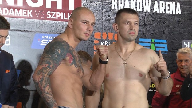 W obecności kilkuset fanów Tomasz Adamek i Artur Szpilka stanęli na wadze przed sobotnią walką w Kraków Arenie na gali Polsat Boxing Night. Cięższy okazał się Adamek.