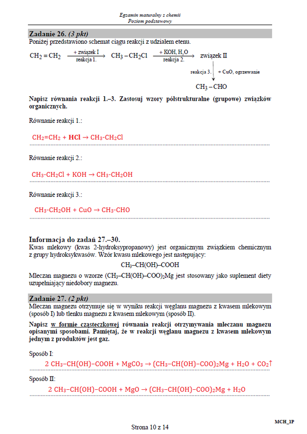 Matura 2015: Arkusze i rozwiązania z chemii dla technikum . /INTERIA.PL