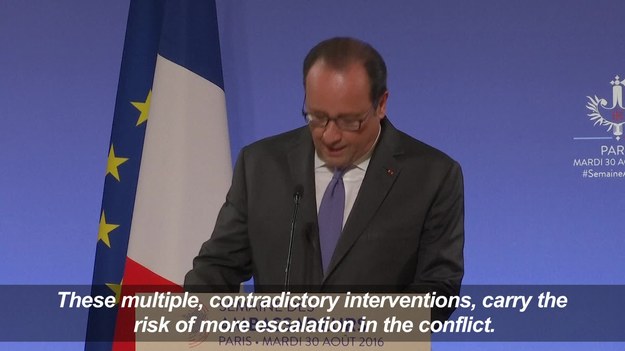 Prezydent Francji Francois Hollande ostrzegł, że turecka interwencja wojskowa w Syrii może przyczynić się do eskalacji konfliktu na obszarach Bliskiego Wschodu.