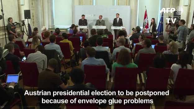 Zaplanowana na październik powtórka wyborów prezydenckich w Austrii została przełożona na późniejszy termin. Powodem zmiany terminu wyborów są nieprawidłowo przygotowane koperty na głosy.