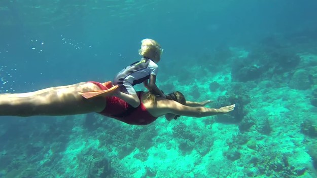 Freediving to tzw. nurkowanie na wstrzymanym oddechu. Podczas zanurzenia nurek nie używa akwalungu. Na tym nagraniu widać nurkującego w ten sposób... 2-latka! Dziecku towarzyszą rodzice, ale wideo i tak wzbudza sensację!