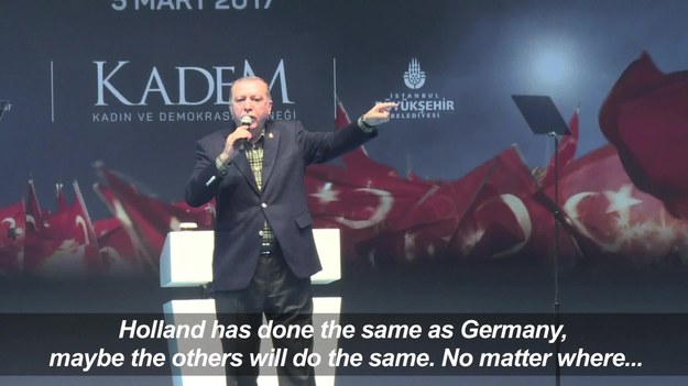 Prezydent Turcji skrytykował ograniczenia, które niemieckie władze wprowadziły dla organizatorów wieców mniejszości tureckiej w tym kraju. Zdaniem Erdogana, "przypominają one okres nazistowski".