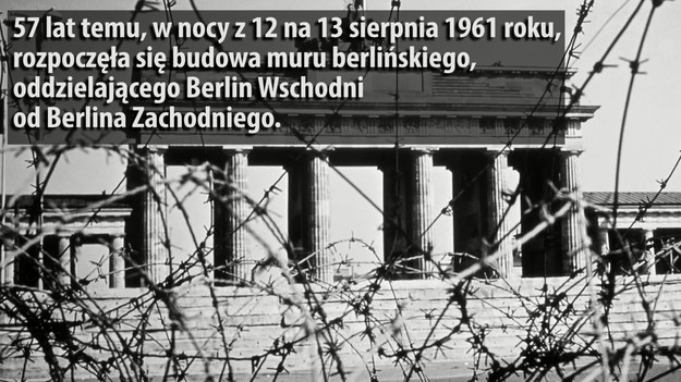 W nocy z 12 na 13 sierpnia 1961 roku rozpoczęła się budowa muru berlińskiego oddzielającego Niemcy wschodnie od zachodnich. Granica była jedną z najlepiej strzeżonych na świecie i stała się symbolem podziału Europy środkowej na dwa bloki polityczne.