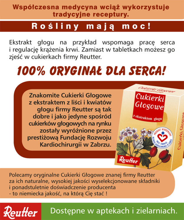 POLECAMY CUKIERKI GŁOGOWE - Reutter /materiały prasowe /materiały prasowe
