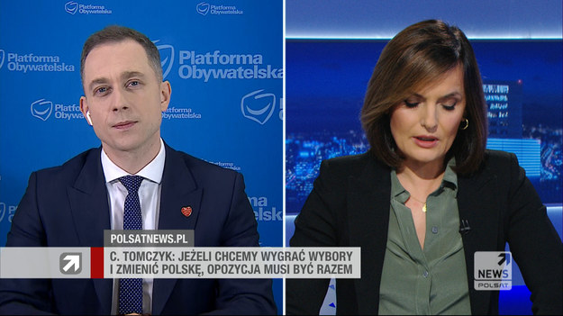 Cezary Tomczyk był "Gościem Wydarzeń" w Polsat News. Szef klubu KO podkreślał, że PO ma program wyborczy, jak mówił, został on przedstawiony w 2019 roku i jest dostępny w internecie. Kolejne rozwiązania programowe mają być prezentowane w najbliższych tygodniach. Odpowiedział tym samym na przywołane przez Dorotę Gawryluk zarzuty pozostałych partii opozycyjnych po zapowiedziach Koalicji Obywatelskiej dotyczących utworzenia "Koalicji 276".