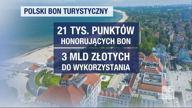 Prawo do bonów turystycznych ma około 4 miliony 300 tysięcy osób, ale aktywowano zaledwie nieco ponad 1,5 miliona, a wykorzystano około 800 tysięcy. Warto przypomnieć, że to pieniądze na wczasy dla dziecka. Pieniądze wykorzystane w ten sposób miały być wsparciem dla polskiej branży turystycznej.