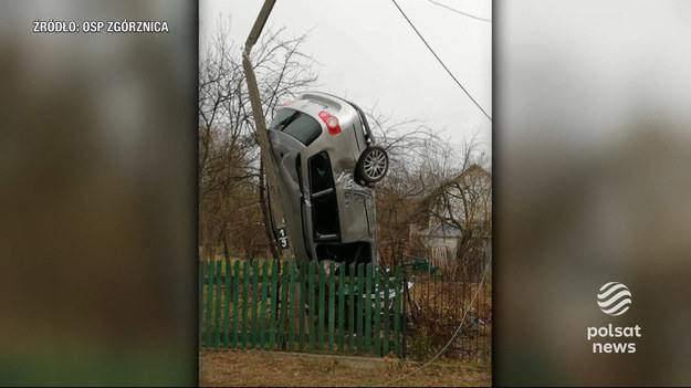 18-latek z okolic Łukowa na Lubelszczyźnie sprawcą groźnego wypadku. Kierowca - według policji, jechał tak szybko, że uderzył w ogrodzenie domu, a auto stanęło dęba i zaparkowało na słupie energetycznym!Materiał dla "Wydarzeń" przygotował Krzysztof Bąk.