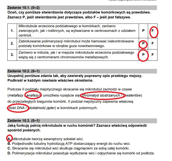 Matura Biologia Na Poziomie Rozszerzonym Arkusz I Odpowiedzi