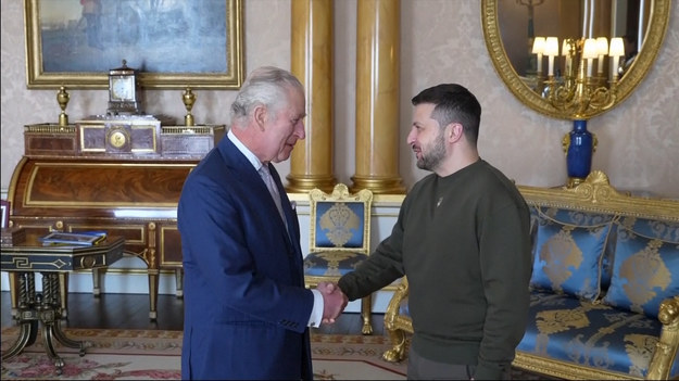 Prezydent Ukrainy Wołodymyr Zełenski wizytuje Wielką Brytanię. Jednym z punktów programu było spotkanie z królem Karolem III.