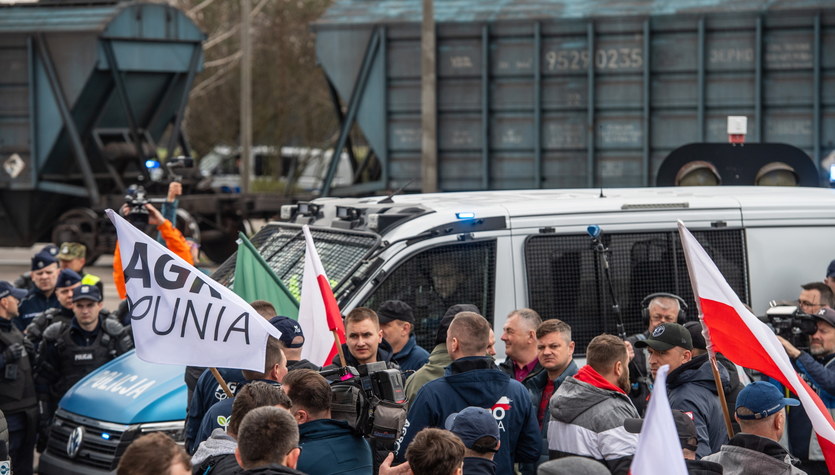 Hrubieszów Protest rolników Państwo się nas zaczyna bać i to jest