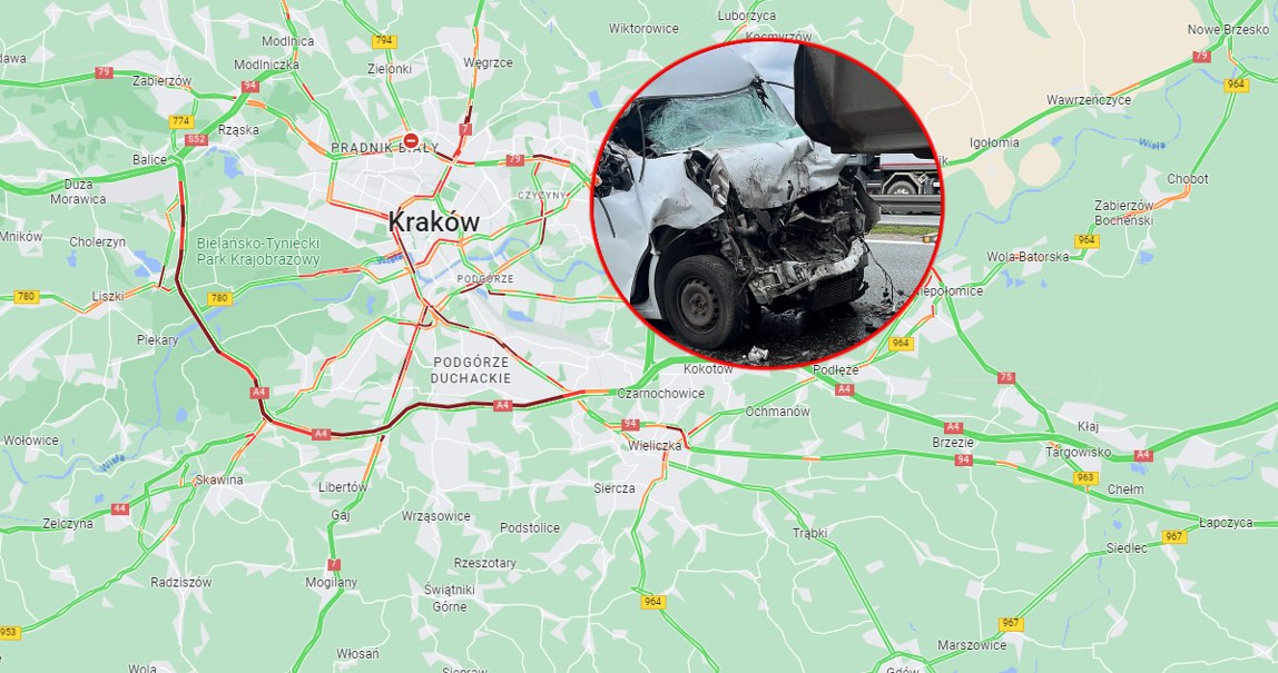 Krak W Wypadek Na Autostradowej Obwodnicy Miasta Nie Yje Kierowca