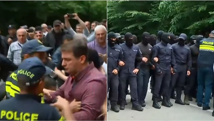 Gruzja C Rka Awrowa Przylecia A Na Lub Burzliwe Protesty Przed