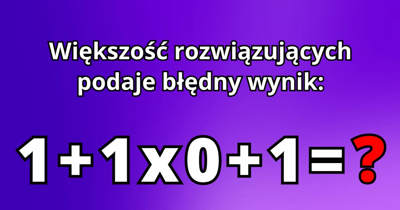 Zagadka matematyczna Skuteczny test na inteligencję Kobieta w INTERIA PL