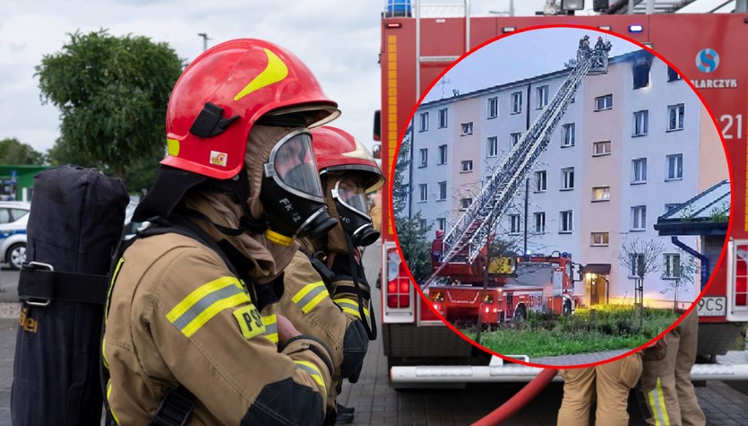 Wadowice Pożar mieszkania w bloku Mieszkańcy ewakuowani Wydarzenia