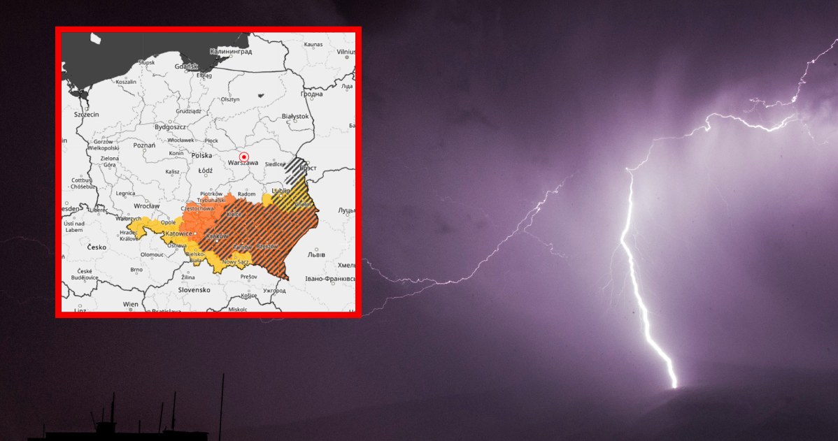 Prognoza pogody na wtorek Przez Polskę przejdą burze IMGW wydał