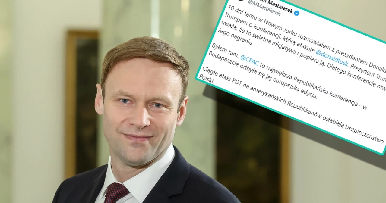 Marcin Mastalerek Odpowiada Tuskowi Rozmawia Em Z Trumpem