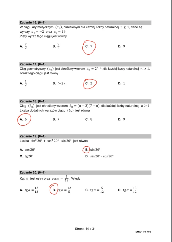 Matura Matematyka Podstawa W Formule Arkusz Cke I