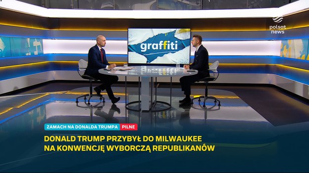 - Nagonka, przemoc medialna i instytucjonalna wobec Donalda Trumpa przekroczyła wszystko, co do tej pory widzieliśmy w demokratycznym świecie - powiedział w "Graffiti" Patryk Jaki w odniesieniu do sobotnich wydarzeń w Butler w stanie Pensylwania. 
