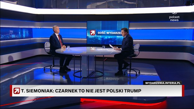 - Wyobrażam sobie różne pojedynki. Jeśli kandydatem PiS będzie były minister Czarnek, to jest to dobry przeciwnik dla każdego z kandydatów KO. Ideologiczny, zapisany w złej pamięci jako minister edukacji, z pewną taką niedobrą agresją, którą ma w sobie. Mi się nie kojarzy z przyszłym prezydentem, absolutnie - tak Tomasz Siemoniak, koordynator służb specjalnych, zrecenzował doniesienia o wystawieniu przez PiS Przemysława Czarnka w wyborach prezydenckich. Zdaniem polityka europoseł PiS jest "drapieżnikiem politycznym", a takiego prezydenta jeszcze dotychczas nie było. Jednocześnie wskazał, że w KO jest dużo "świetnych kandydatów", a prezes PiS "nie ma kandydatów". - Prezes tak wyjałowił ten PiS, tak się pozbył wszelkich osobowości, że rzeczywiście minister Czarnek jawi się jako jakaś wybitna osobowość - ocenił Siemoniak.