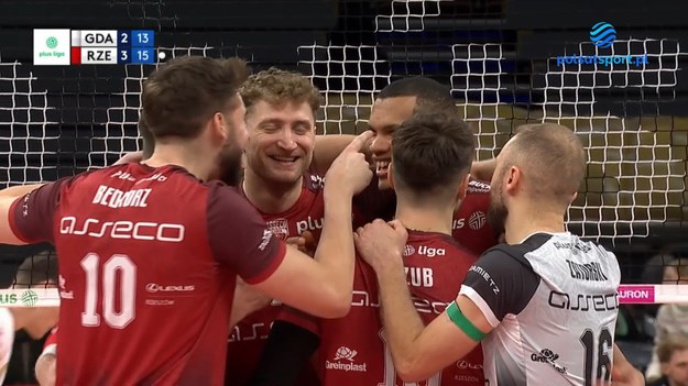 Skrót meczu Trefl Gdańsk - Asseco Resovia Rzeszów.