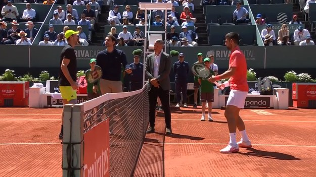 Skrót meczu Hubert Hurkacz - Novak Djokovic.