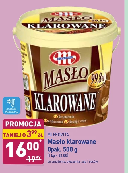 Masło klarowane Mlekovita 19 TANIEJ promocja Aldi Ding pl