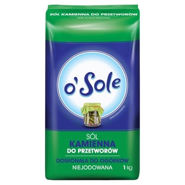 O Sole S L Kamienna Do Przetwor W Niejodowana Kg Promocja Netto