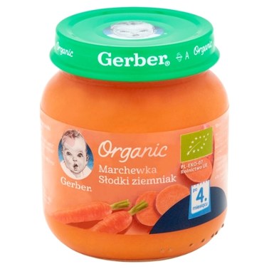 Gerber Organic Marchewka S Odki Ziemniak Dla Niemowl T Po Miesi Cu