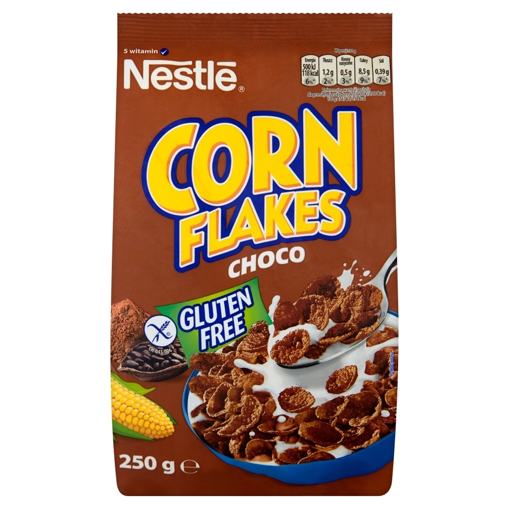 Nestl Corn Flakes Choco P Atki Niadaniowe O Smaku Czekoladowym G