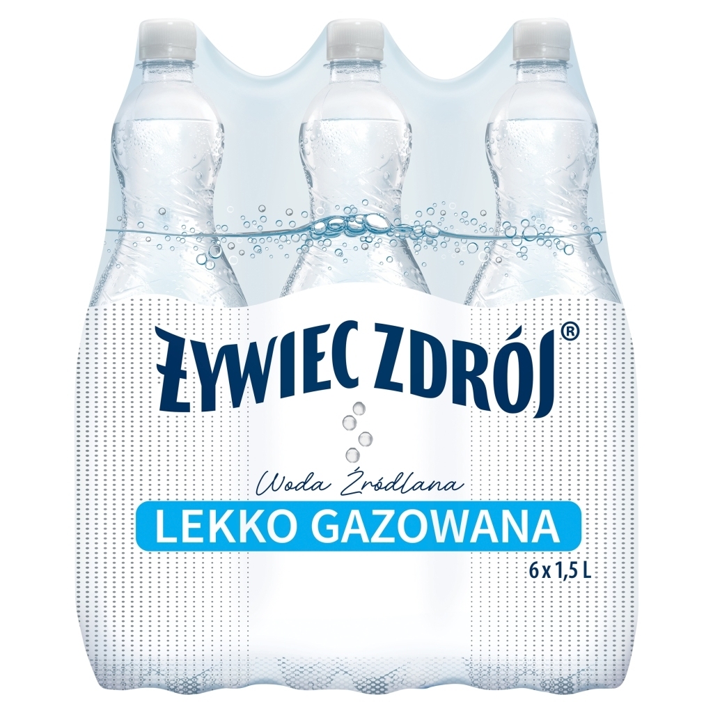 Żywiec Zdrój Delikatnie Musujący Woda źródlana 6 x 1 5 l promocja