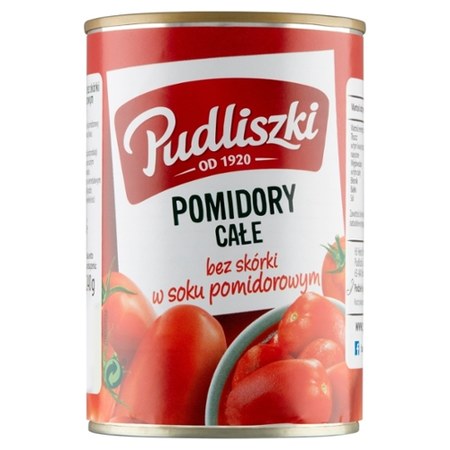 Pudliszki Pomidory Ca E Bez Sk Rki W Soku Pomidorowym G Promocja