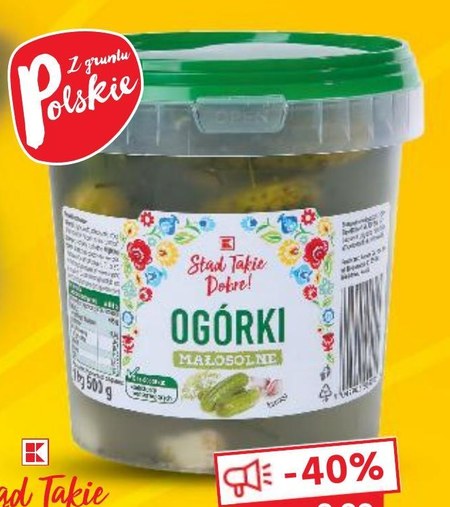 Ogórki konserwowe Stąd takie dobre promocja Kaufland Ding pl