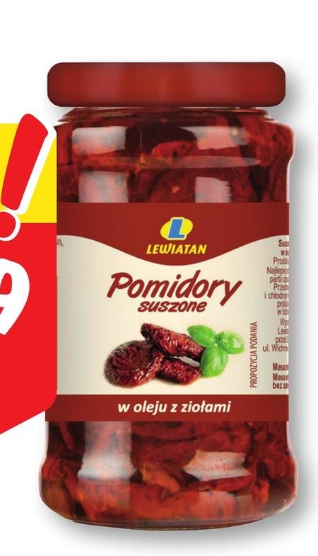 Pomidory Suszone Lewiatan 16 TANIEJ Promocja Lewiatan Ding Pl