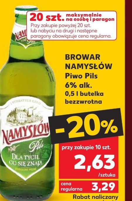 Piwo Namys W Promocja Kaufland Ding Pl