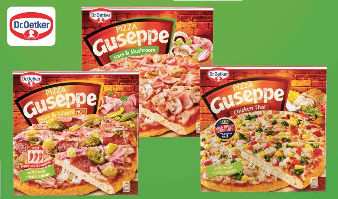 Archiwum Dr Oetker Guseppe Pizza z szynką i pieczarkami 425 g