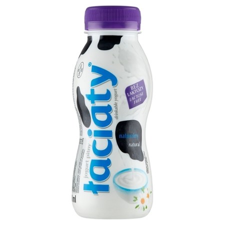 Łaciaty Jogurt pitny naturalny bez laktozy 250 ml promocja Kaufland