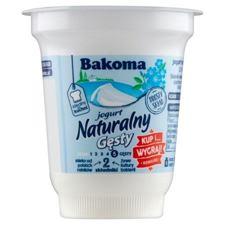 Bakoma Jogurt naturalny gęsty 150 g promocja Avita Ding pl