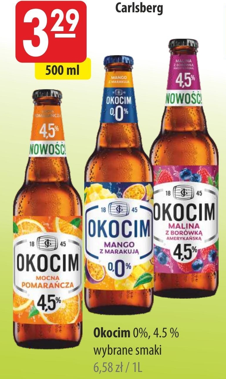 Archiwum Okocim Piwo jasne mocna pomarańcza 500 ml Mokpol 22 08