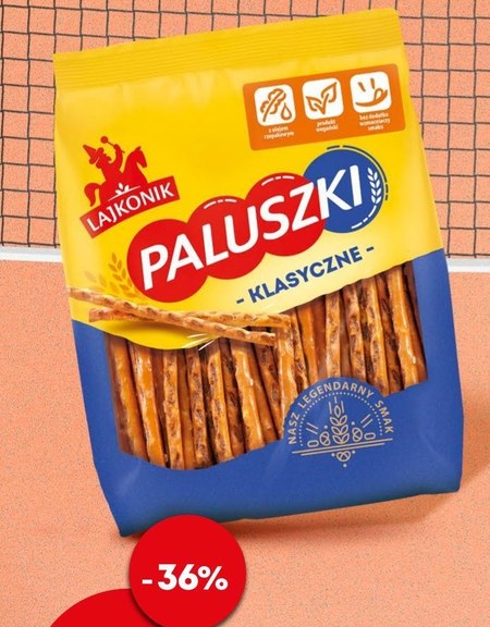 Paluszki Lajkonik 36 TANIEJ promocja Żabka Ding pl